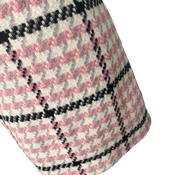 Topshop Pink, Black & White Wool Blend Skirt Size 8 - Picture 2 of 4